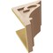Ekena Millwork 10"W x 10"D x 10"H Wide Mayflower Rough Cedar Woodgrain TimberThane Corbel, Primed Tan CORUR10X10X10MAYRCPR - alternate 6